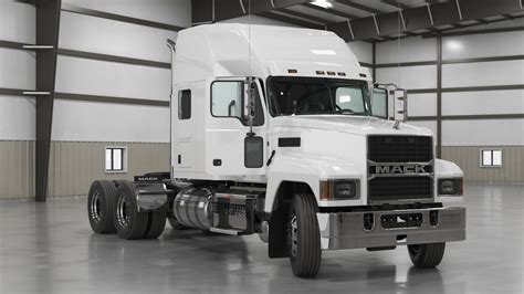 Mack Pinnacle 2025 Truck White Rigged 3D | 3D Molier International