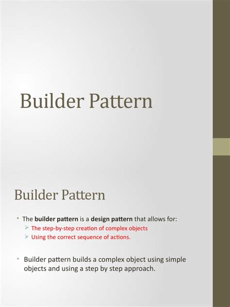 Image result for Builder Pattern Tutorial