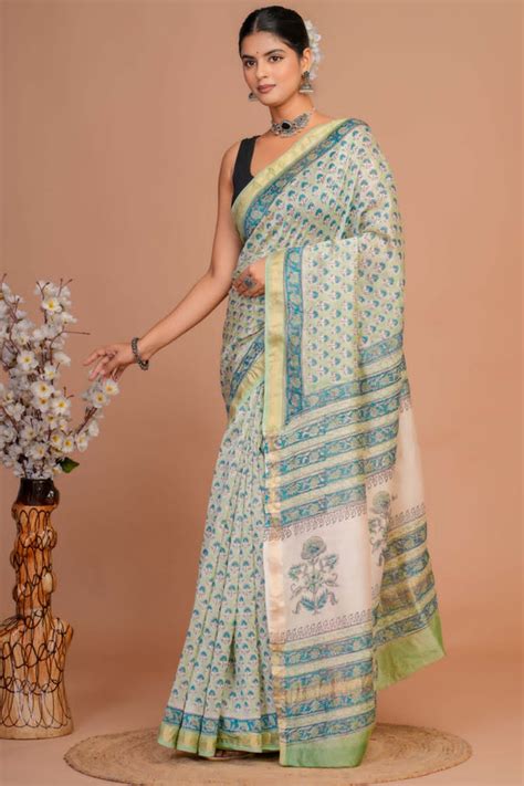 Buy Chanderi Silk Sarees Online for Women at Best Price