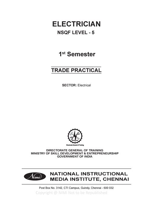 Idoc - Electrician ITI - (i) NATIONAL INSTRUCTIONAL MEDIA INSTITUTE ...