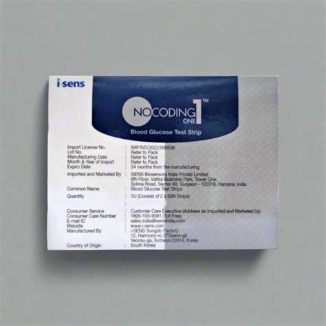 Nocoding One i-sens Glucose Test Strips 100 – MedineedsIndia