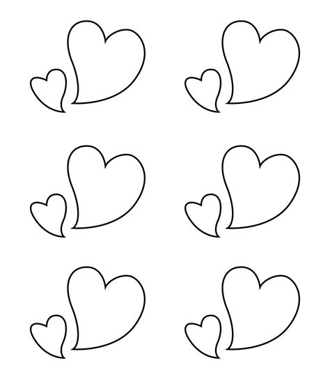Printable Heart Shape Pattern 的图像结果