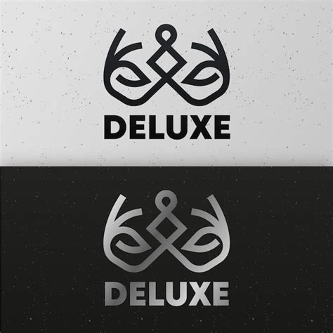 Abstract logo in two version concept | Free Vector