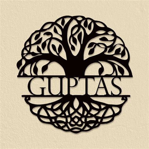 Buy Personalized Bodhi Tree Shaped Acrylic Name Plate Online On Zwende