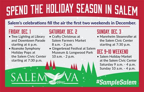 2023 Holiday Events All Set for Salem