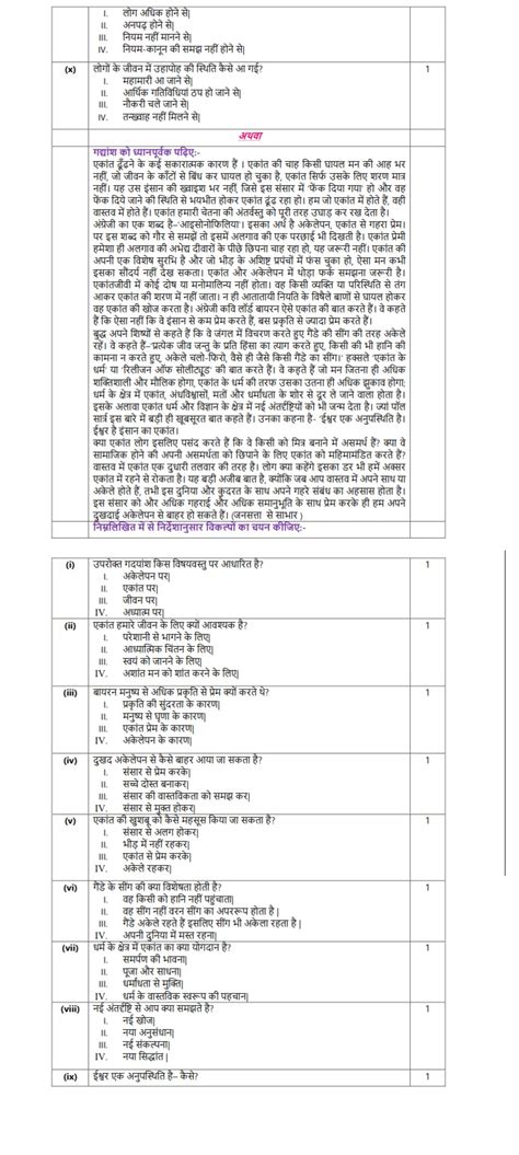 Image result for Hindi Class 12 Sample Papers