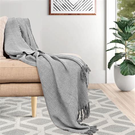 Throws for Sofas Large 3 Seater, Extra Large Silver Grey Sofa Throw for ...