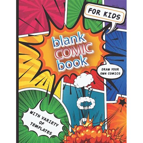 Buy Blank Comic Book For Kids: Blank Comic drawing book Who Are Anime ...