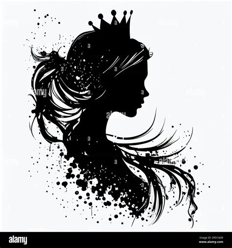 Vintage Woman Head Silhouette