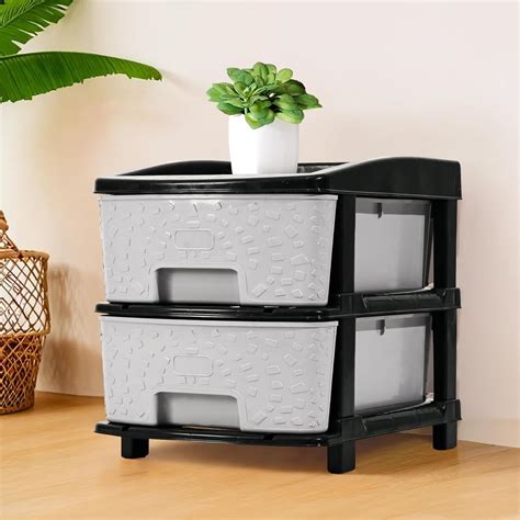 Kuber Industries 2-Layer & 19 Ltr Plastic Drawer Storage Organiser ...
