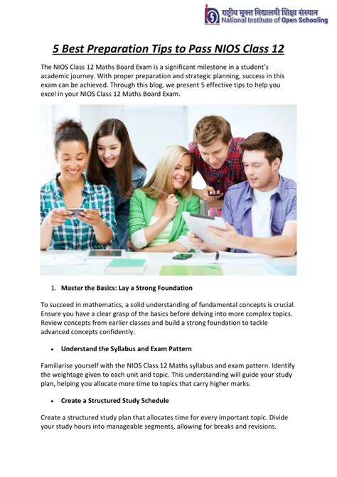 Image result for NIOS Class 12 English Exam Tips