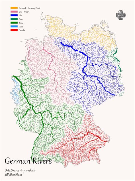 river map of germany