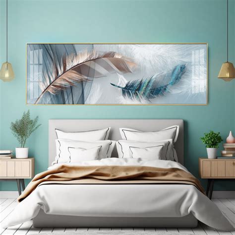 Buy Mesmerising Feathers Premium Acrylic Horizontal Wall art Online ...