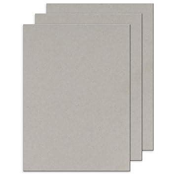 Lakeer A3 Size Grey Board Cardstock Paper Board 2mm Thickness Pack of 3 ...