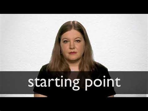 STARTING POINT Synonyms | Collins English Thesaurus