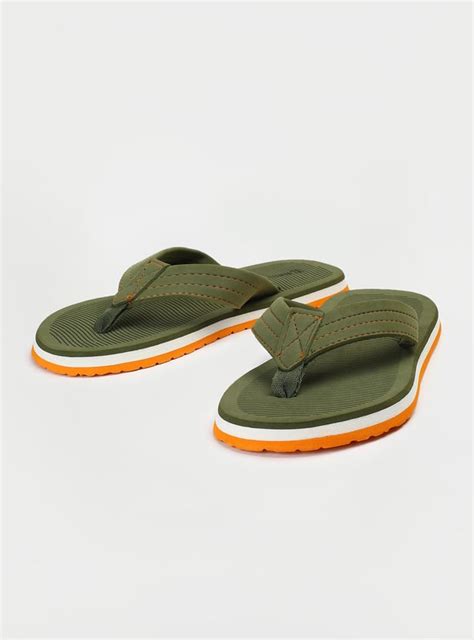 Buy Men Textured V-Strap Slippers Online at just Rs. 499.0 ...