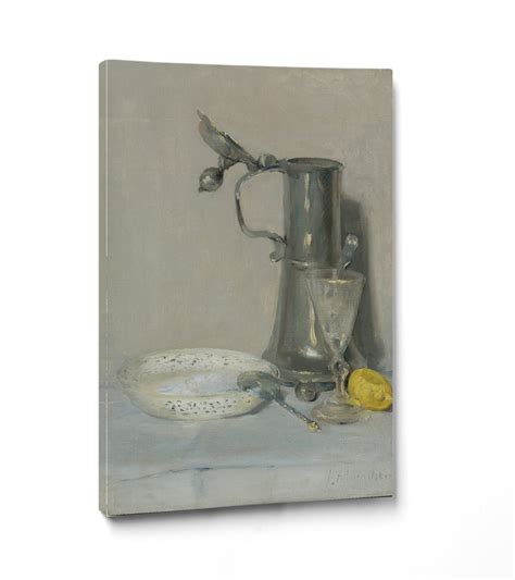 J. Alden Weir, Still Life With Flagon, Glass And Bowl – GalleryThane