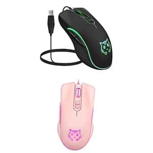 TRENDYNEST® 2X Wired Gaming Mouse Led RGB Backlit Mute Pc Laptop ...