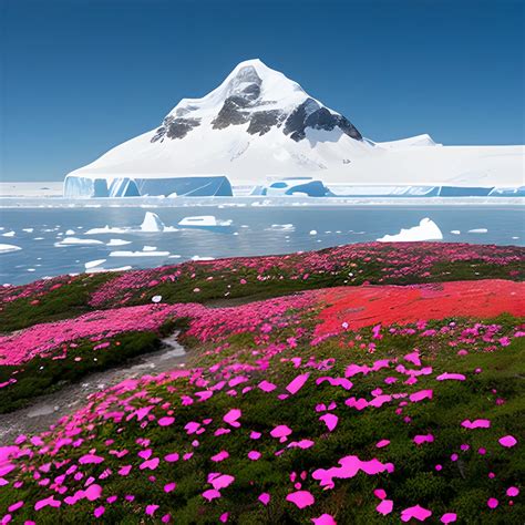 flowers on Antarctic - Arthub.ai
