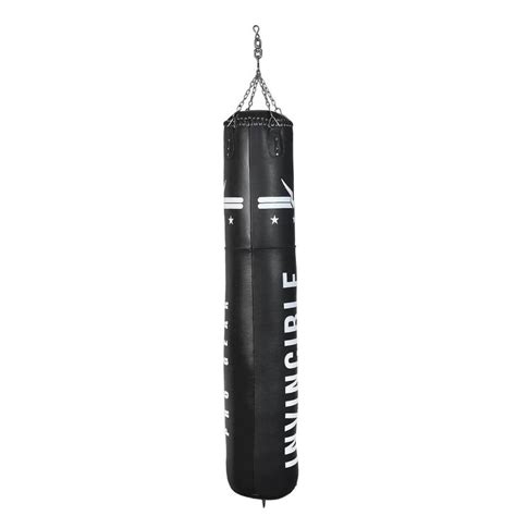Invincible Pro Gear Leather Filled Boxing Punching Bag (Black ...