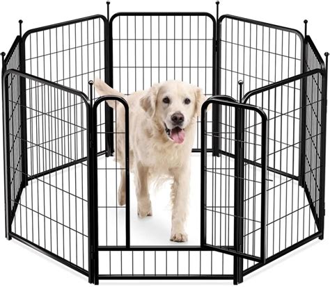 PawGiant Dog Fence Playpen 24”/32”/40” Indoor India | Ubuy