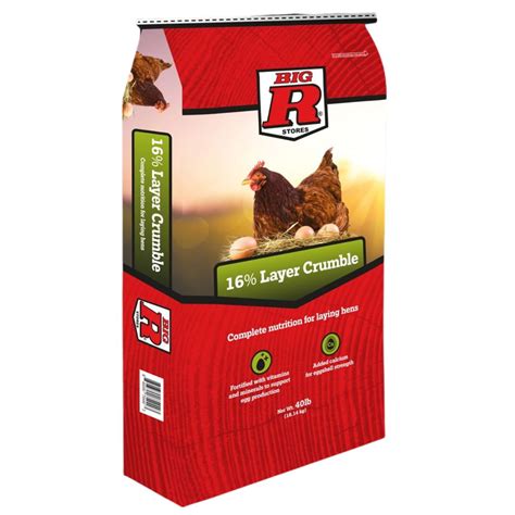 Big R 16% Protein Layer Crumble - 40 lbs.