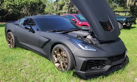 Bank Repo C7 Corvette Stingray With Matte Black Finish and Bronze ...