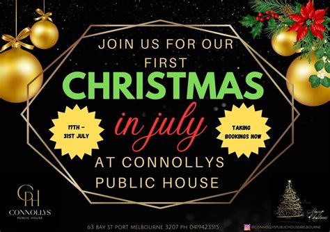 Christmas in July at Connollys public house, Connollys Public House ...