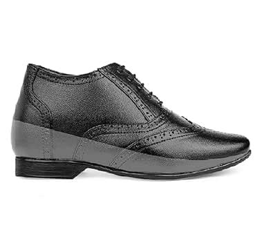 Buy Men's 3 Inch Hidden Height Increasing, Synthetic Material Black ...