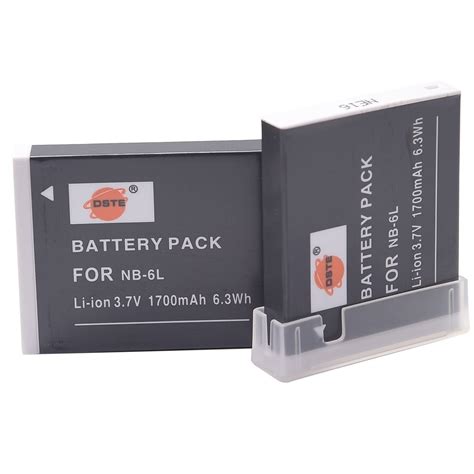 Buy DSTE 2x NB-6L Replacement Li-ion Battery for Canon SX170 SX500 S120 ...