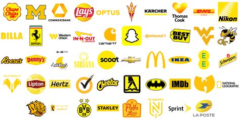 Most Famous Logos in Yellow