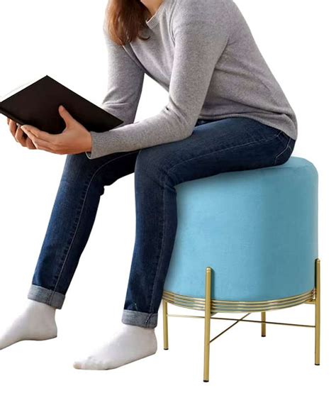 Shadowkart Ottoman Pouffes Sitting Mudda Puffy Stool for Living Room ...