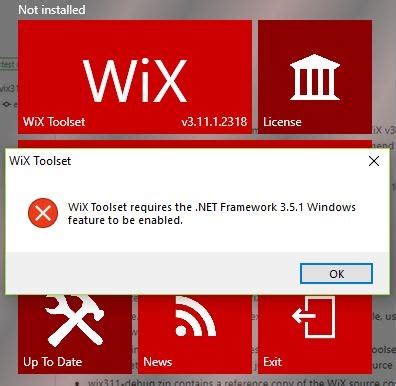 Image result for Wix Install Project