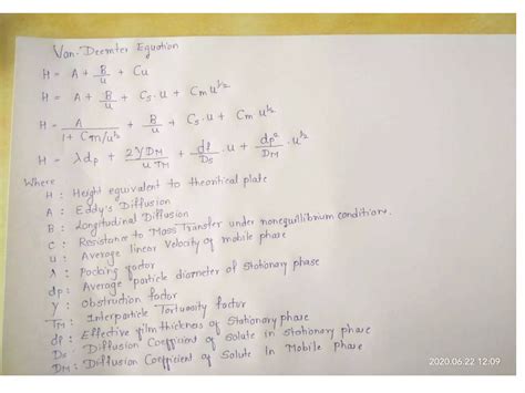 Van deemter equation | PPTX