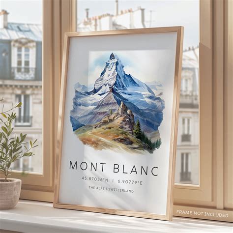 Mont Blanc Travel Poster By Ottie Design