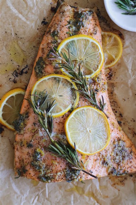 Lemon Rosemary Salmon - Something Nutritious