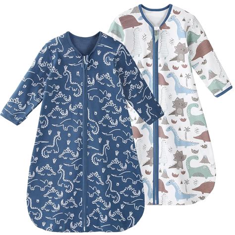 Amazon.com: Yoofoss Baby Sleep Sack 6-12 Months Long Sleeve Wearable ...