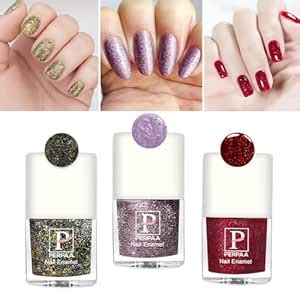 Buy Perpaa Glitter Nail Polish High shine Sparkel Glitter, combo set of ...