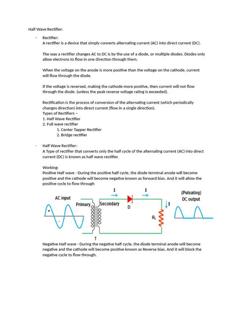 Image result for Half-Wave Rectifier Introduction Page