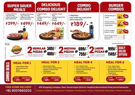 Menu at Looco's Pizza - Perinthalmanna, Perintalmanna