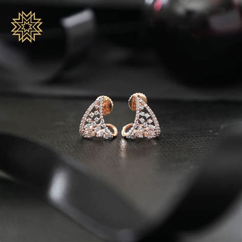 Buy Real Diamond Earrings Online | Real Diamond Earrings by Manubhai.