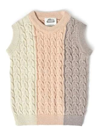 Buy Mi Arcus Colorblock Knitted Round Neck Sleevless Baby Sweater for 0 ...
