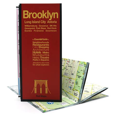 Brooklyn Foldout Neighborhoods Travel Map | RED MAPS – Red Maps