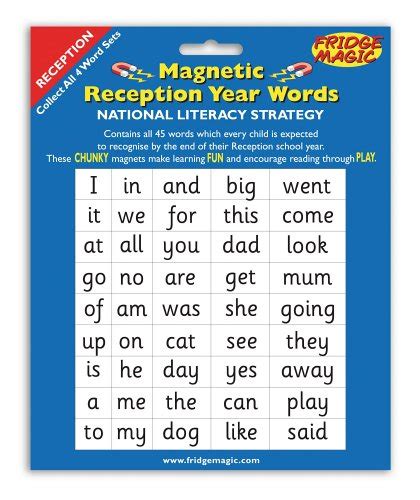 Buy National Literacy Strategy Magnetic Words - Set of Magnets for ...
