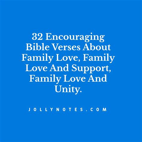 32 Encouraging Bible Verses About Family Love, Family Love And Support ...