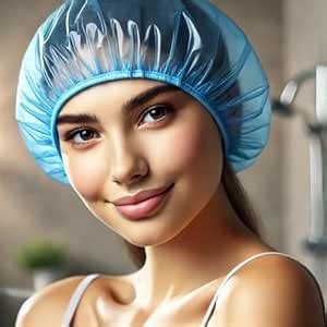 Buy PALMATE Shower Cap (Pack Of 100) - Elasticated Reusable Waterproof ...