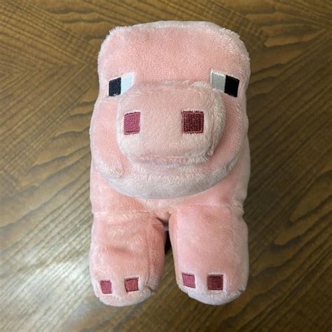 Minecraft pig plush / stuffed animal 12" x 4" x 6"... - Depop