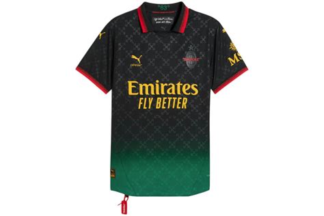 OFF-WHITE X PUMA AC MILAN AUTHENTIC JERSEY