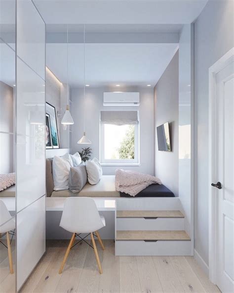 Tiny Bedroom Design with Built-in Storage