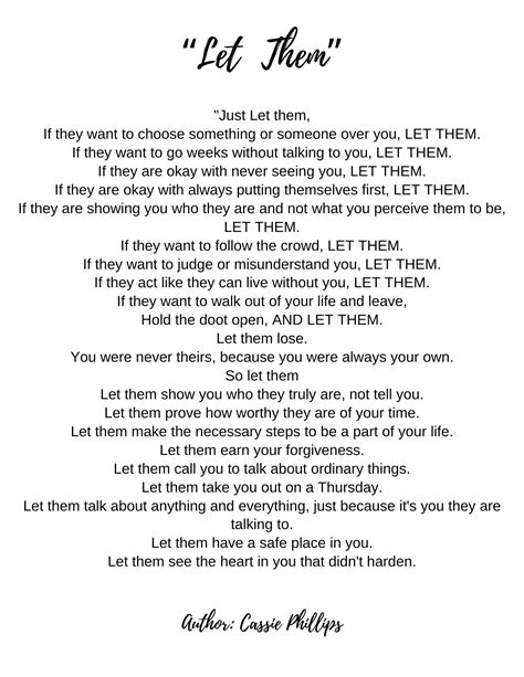 Let Them Poem 8.5x11 DIGITAL Wall Print - Etsy